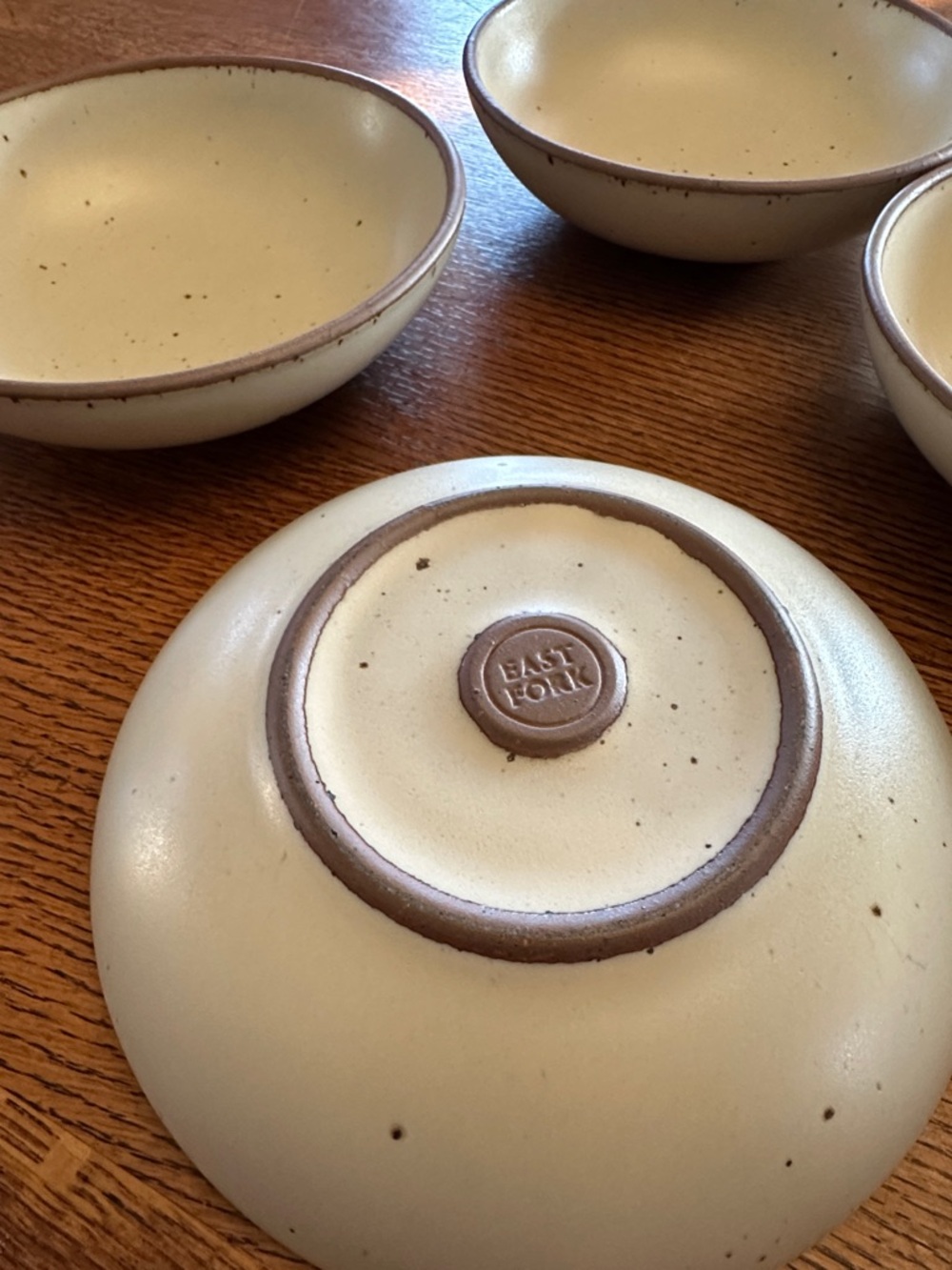 Neutral Cream Stoneware Bowls - Set of 4 - Picture 2 of 3